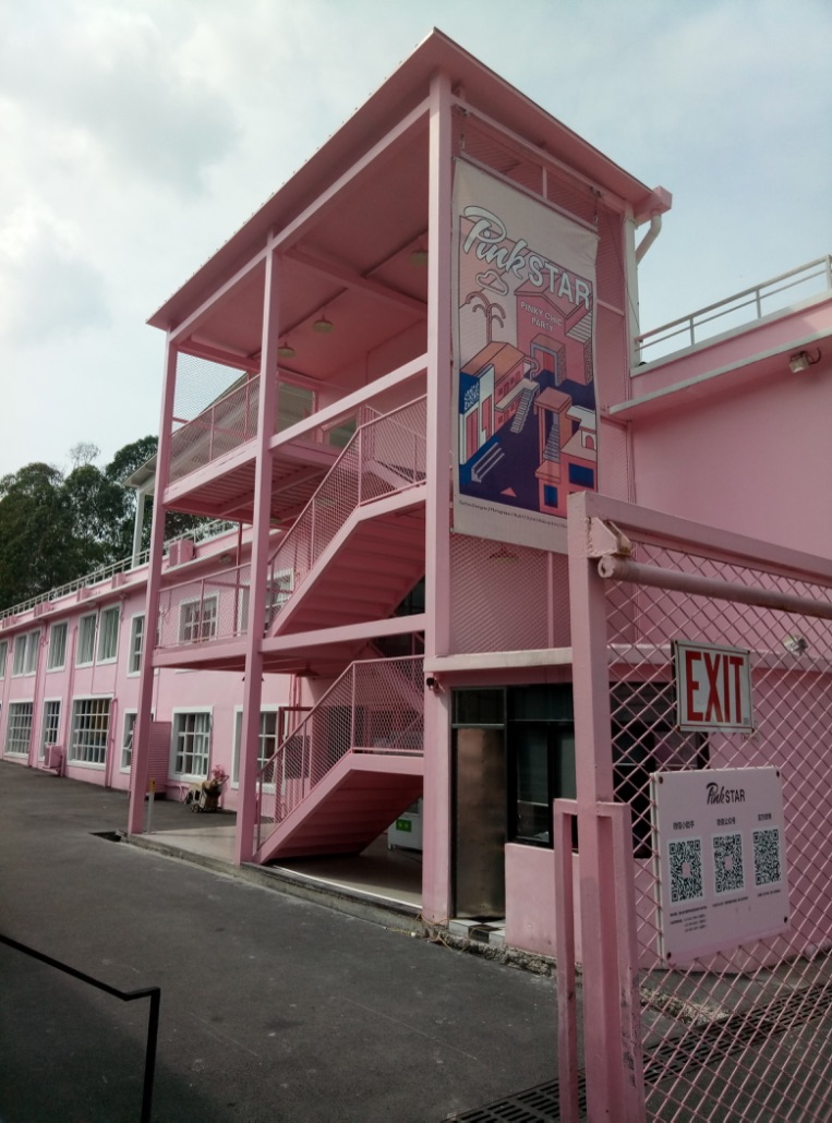 广州街拍打卡点，一抹粉红pink star art space