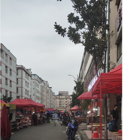 昆明市官渡区「织布营村」手机街拍