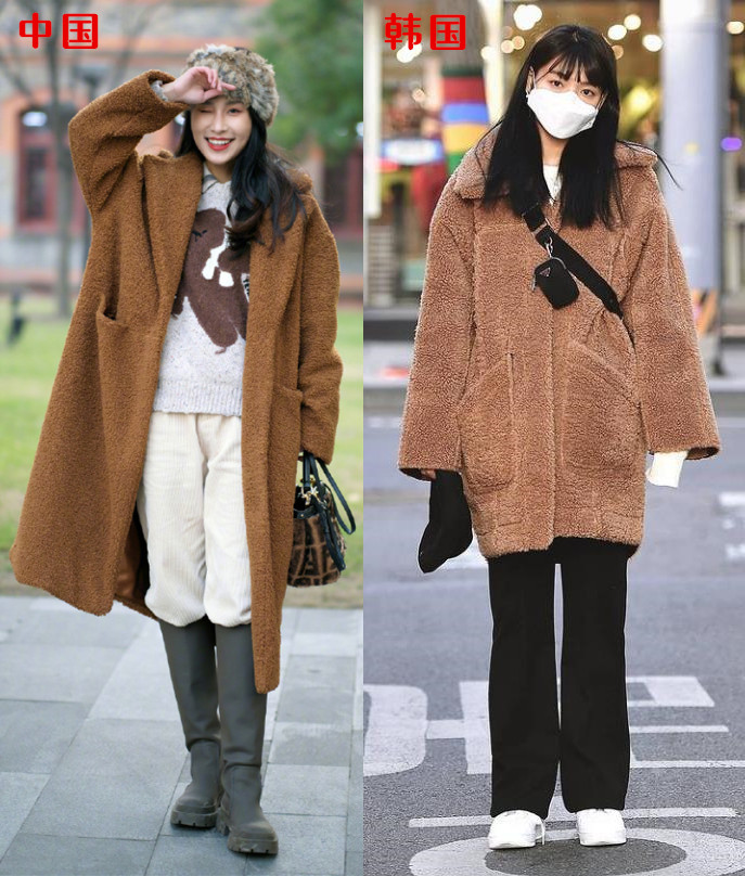 韩国街拍VS中国街拍，“大衣”穿搭谁更胜一筹？这次我站中国