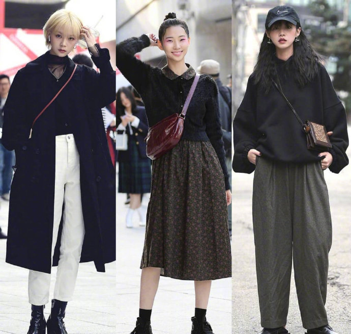 2019韩国女孩首尔街拍，适合秋冬季节的穿搭示范！