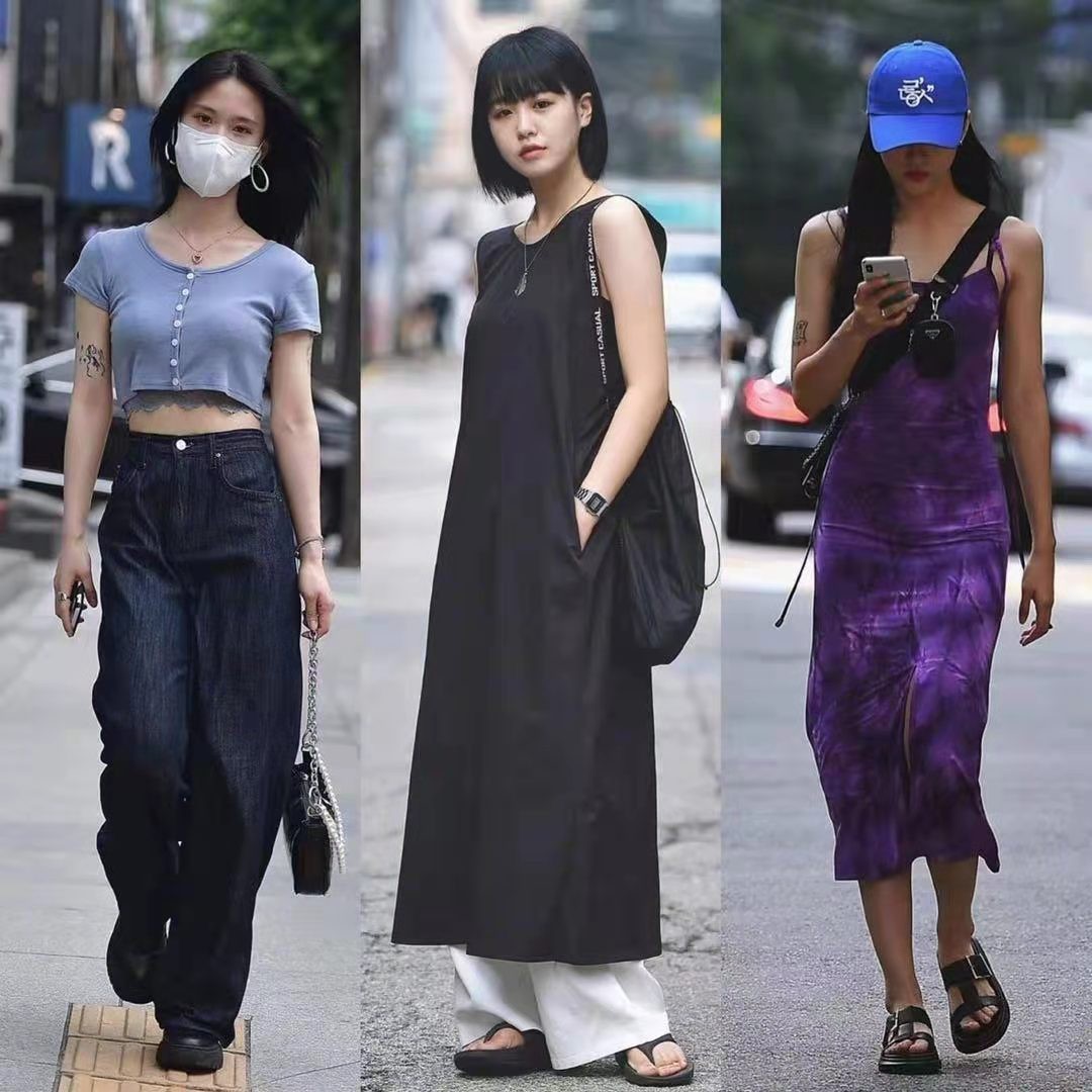 夏天衣服太多不知道穿什么？看韩国时尚街拍，自然能找到灵感