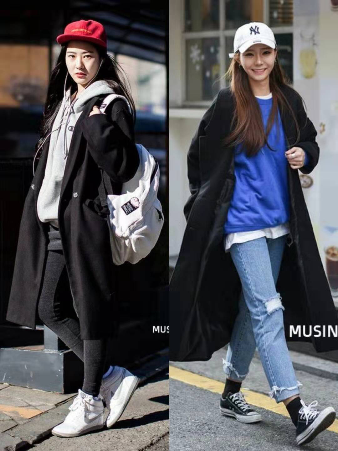 讲真，穿黑色就服韩国女生！她们的“黑色穿搭”街拍，越看越时髦