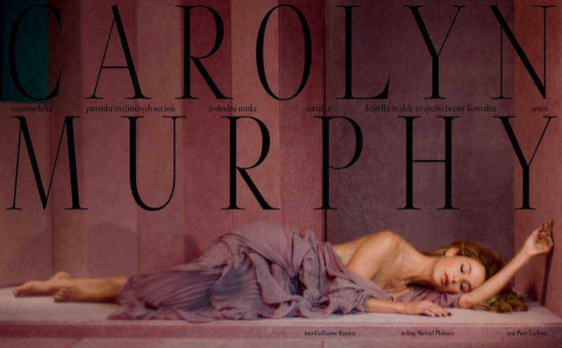 超模卡罗琳·墨菲（Carolyn Murphy ）拍摄的时尚杂志大片