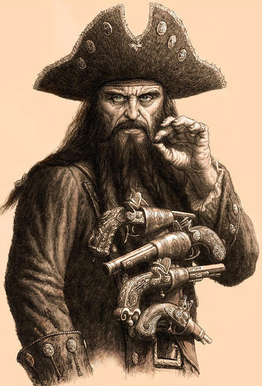 《海贼王》最大反派原型，聊聊海盗“教父”爱德华·蒂奇