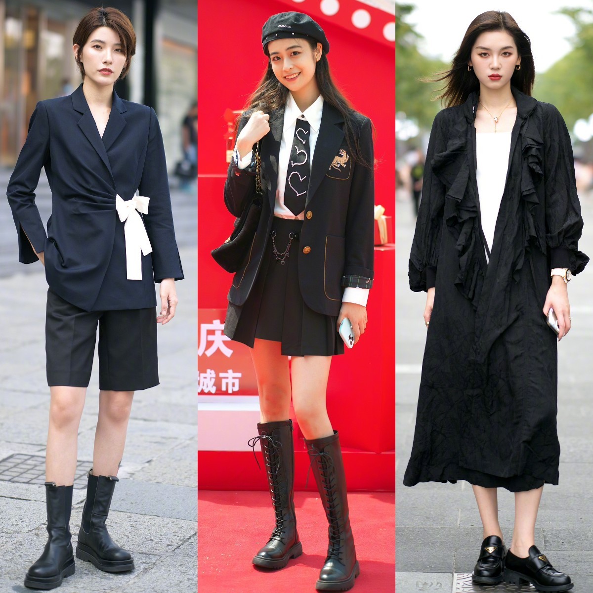 看杭州街拍学“春季穿搭”，女生们穿得又美又时髦，想不吸睛都难