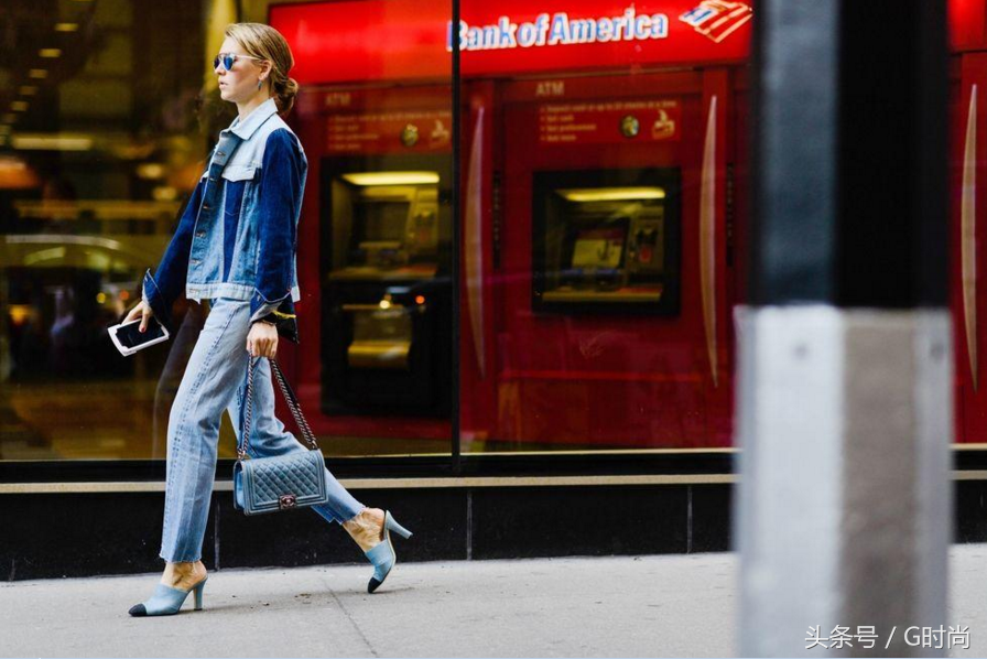 看2017纽约时装周街拍图 牛仔裤依然是百搭之王