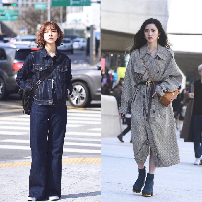 韩国小姐姐们的街拍合集，时髦穿搭率性具有层次感，你心动了吗