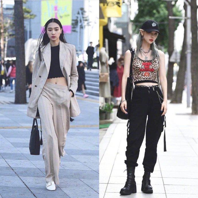 韩国小姐姐们的街拍合集，时髦穿搭率性具有层次感，你心动了吗