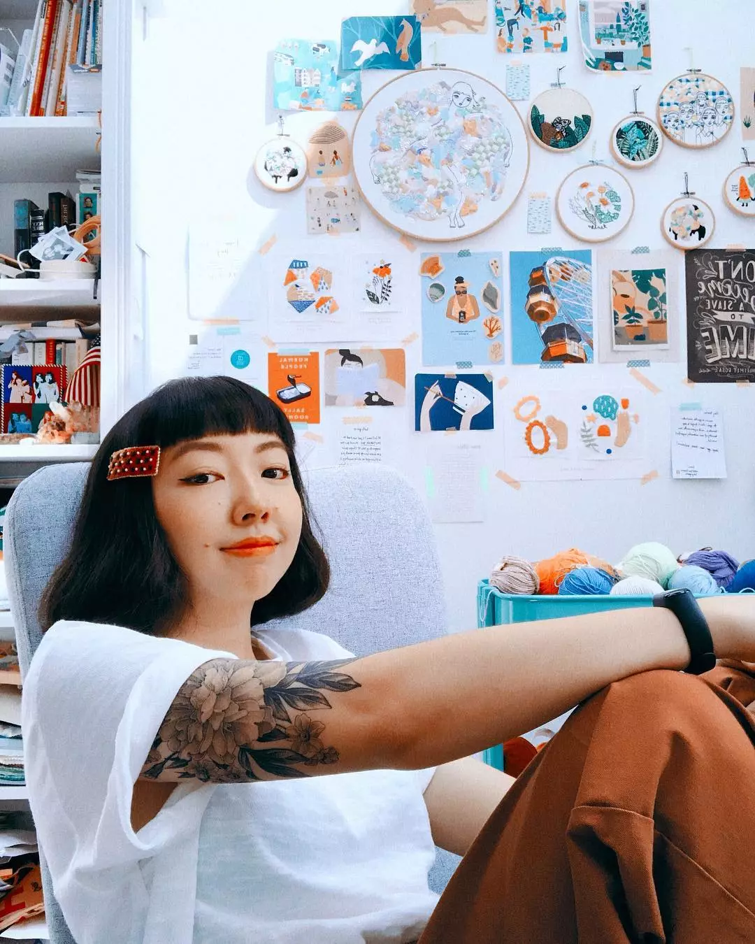 新加坡姑娘用刺绣记录下旅途风景，连Gucci都找她合作！