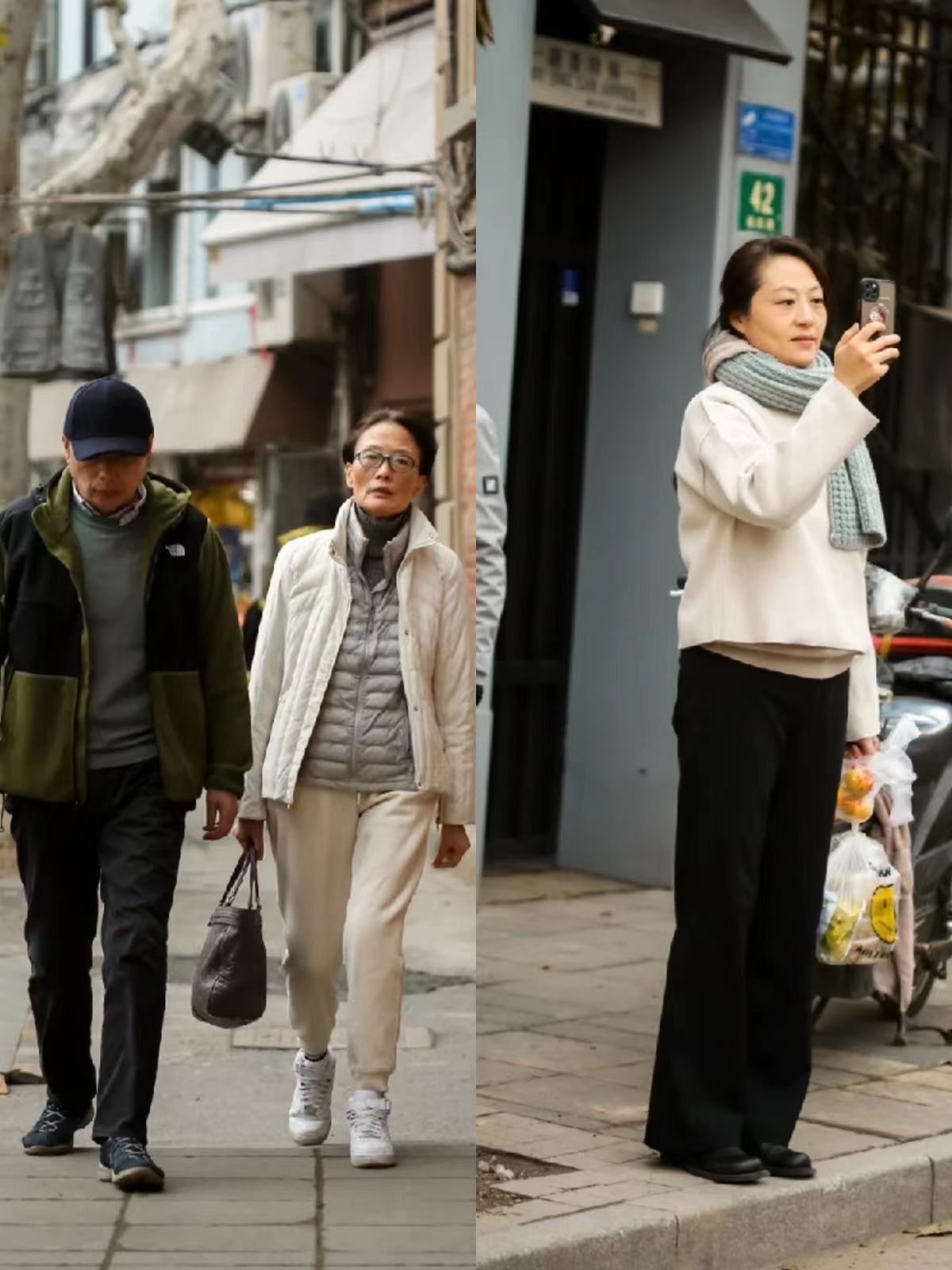 上海冬季街拍告诉你，老年人比年轻人更懂时尚，不扮嫩又保暖优雅