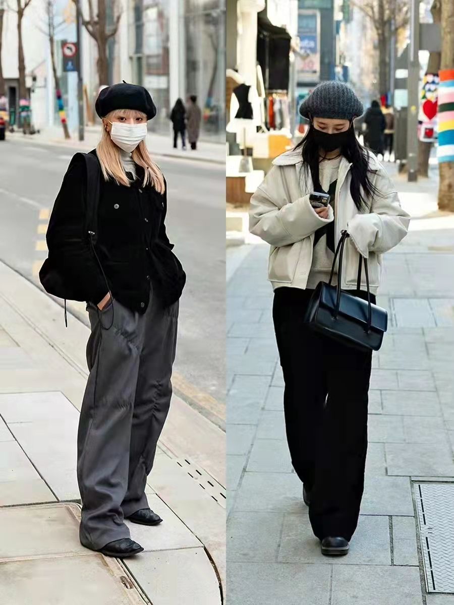 看街拍学穿搭：这些韩国素人的街拍很耐看，春季保暖又时髦