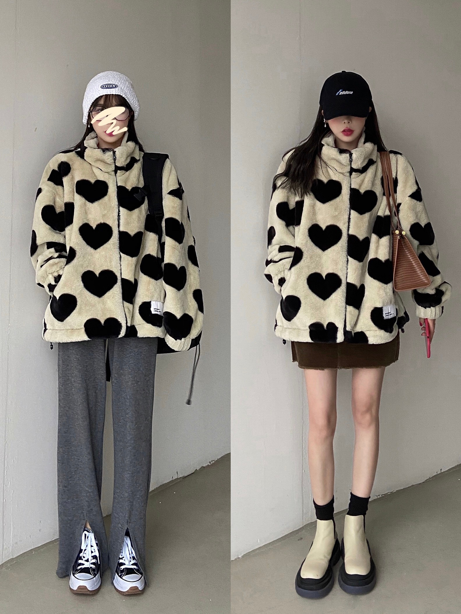 冬天这样穿冷吗？韩国街拍女生穿搭｜冬日韩系女友风是这样穿的